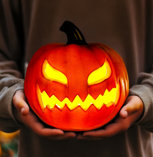 battery operated halloween decorations pumpkin