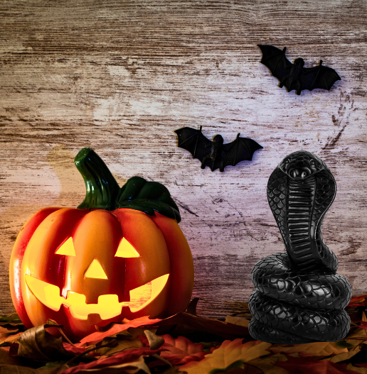 Black snake candle for Halloween decorations