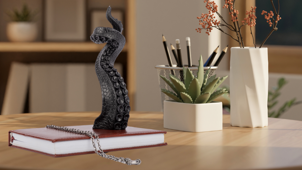 Load video: black octopus and cat candle – gothic home decor and weird gifts - lidy&#39;s unique candles