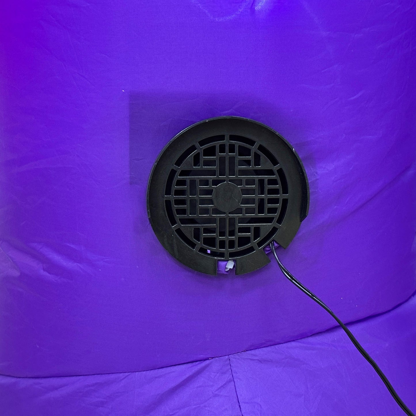 Close-up of built-in air intake system for Mystic Moon Jack inflatable Halloween decoration